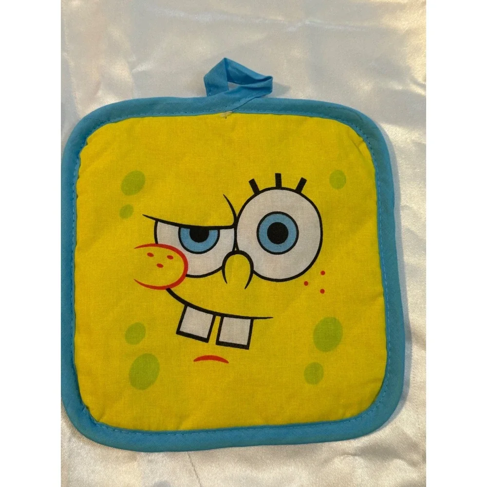 Nickelodeon SpongeBob SquarePants 3pc Kitchen Set Oven Mitt Towel Pot Holder NEW